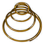 copper 3d conical spring