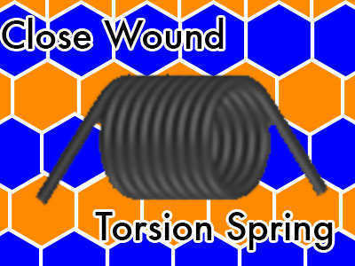 close wound torsion spring