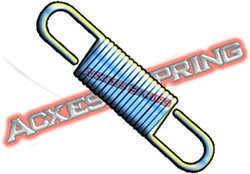 extension spring with extended hooks