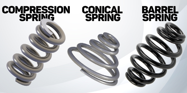 compression conical barrel spring