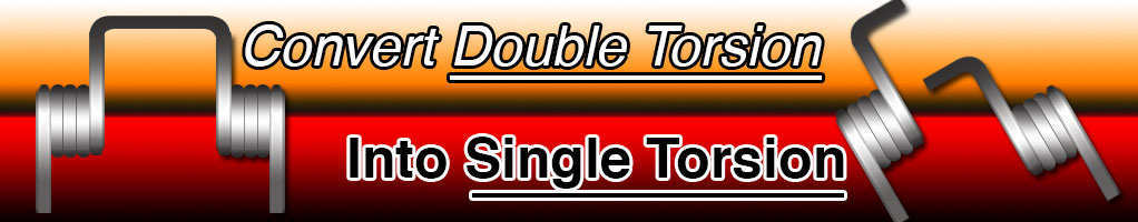 convert double torsion spring into single torsion springs
