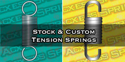 stock and custom helical extension springs