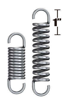 cylindrical extension spring travel