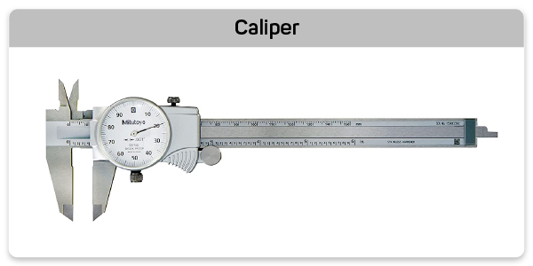 caliper used to measure a spring's dimensions