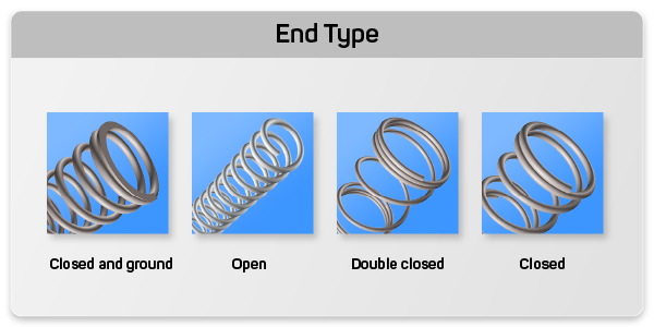 helical spring end types