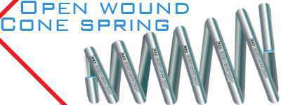open wound conical springs