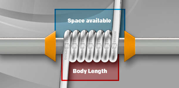 dimensioning a torque spring's body length